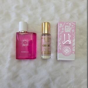 Pink and Gold Perfume Set